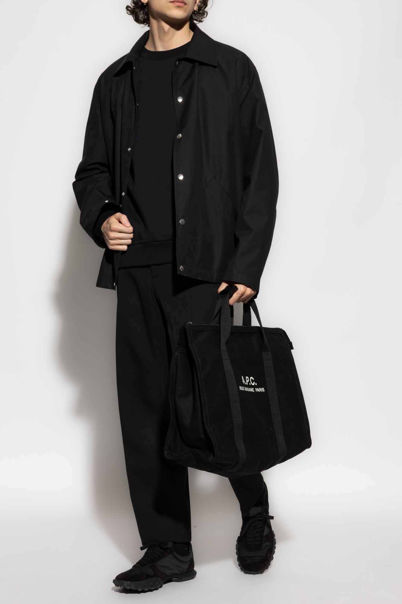 Black Sweatshirt with embroidered logo A.P.C. - Vitkac AS